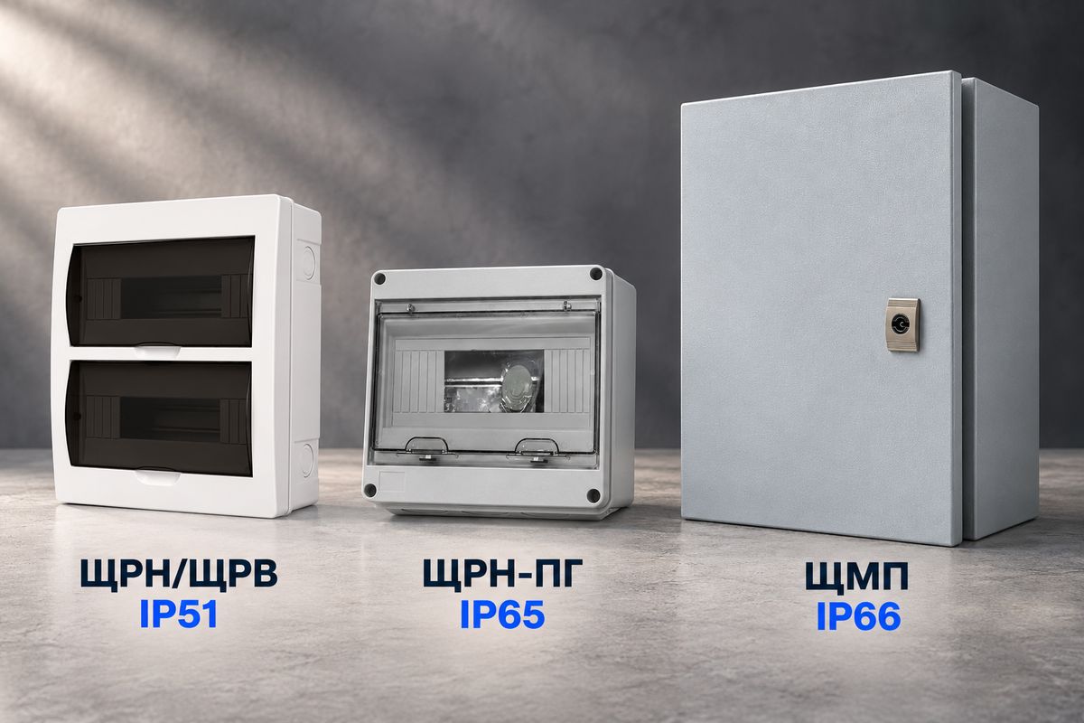 Металлический и пластиковый электрощит для монтажа электропроводки